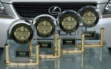 Lexus - 4 times winner of JD Power Gold Award